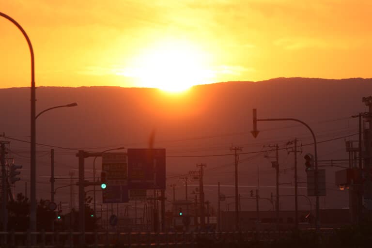 北斗市七重浜の海岸から