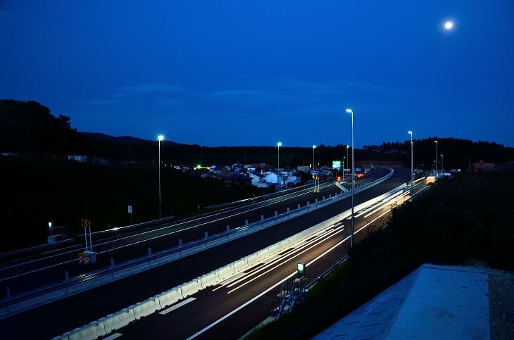 新外環状道路赤川ＩＣ付近