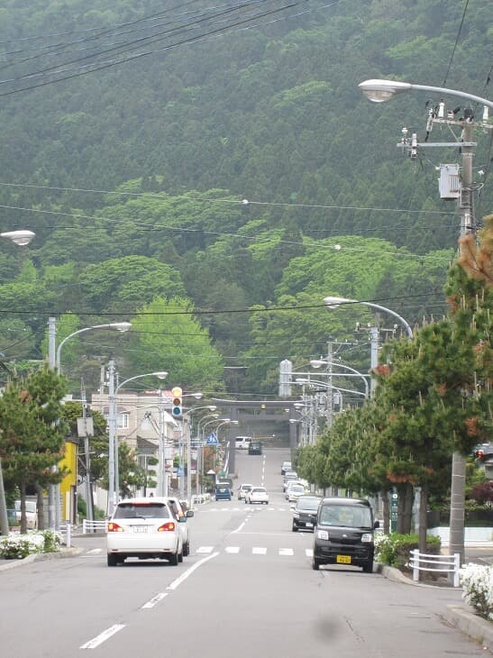 函館八幡宮表参道