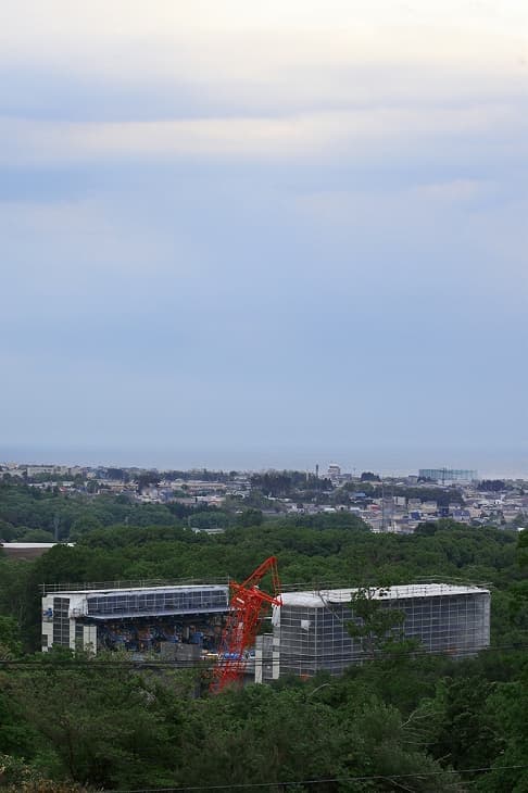 日吉町・新外環状道路日吉インター建設現場